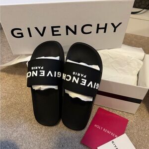Givenchy Black Slippers